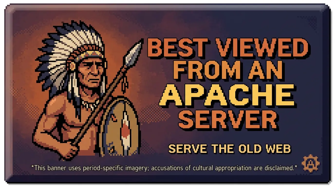 Retro web banner
