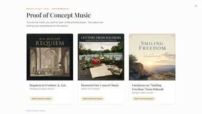 The refined landing page, light